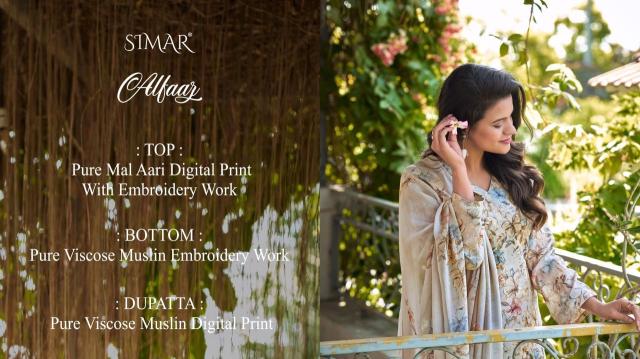 Glossy simar alfaaz dress material wholesale shops at mangalote